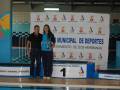 Campeones en el podio de la competencia de natación del Ayuntamiento de Dos Hermanas.