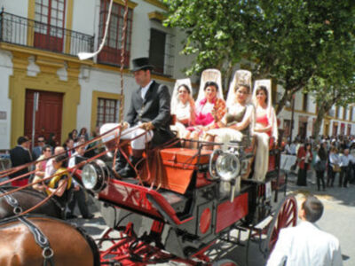 XXVII Exhibición de enganche en la Real Maestranza de Caballería de la feria de Abril.