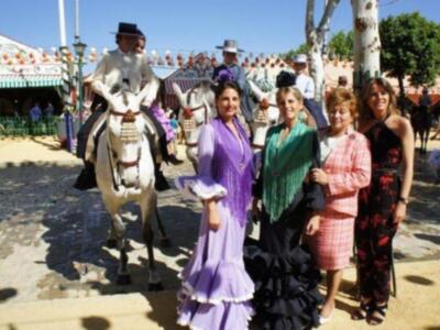 José Joaquín Gallardo disfrutan de la feria