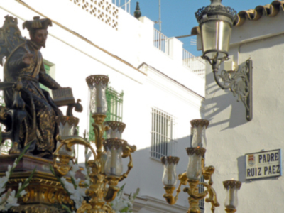 Procesión mañanera del Santo Patron San Gregorio de Osset de la localidad de Alcalá del Río