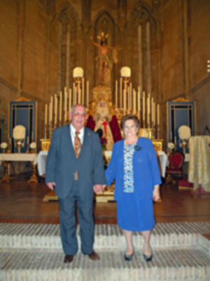 Sevilla. Antonio Melado Prado Pregono el XXVII Canto Poético a la Stma. Virgen de la Aurora. 