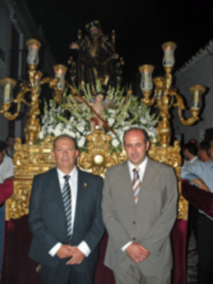 Sevilla.En la villa de Alcalá del Río (Sevilla), se celebró la procesión de subida del Santo Patrón San Gregorio de Osset
