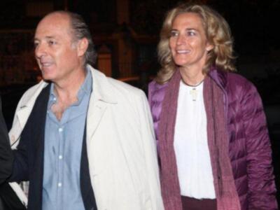 Carmen Lomana espectacular de verde y dorado bajo la lluvia madrina del 25 aniversario de la clínica Rocío Vázquez 