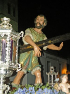 La Hermandad del Nazareno de Alcalá del río sin completar su estación.