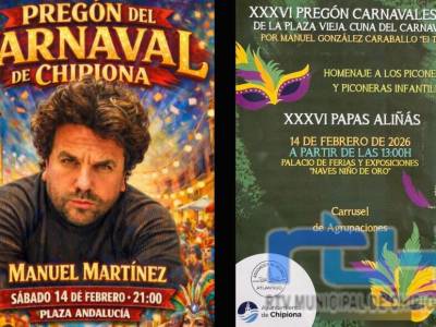 El carnaval de Chipiona se prepara para un gran fin de semana de Pregón, Coronación y fiesta en la calle