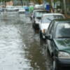 La lluvia inunda las calles de Sevilla