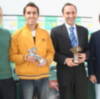 Santiago Ortega, jefe de Deportes de Radio Sevilla, primer campeón del Torneo de Tenis para periodistas