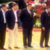 Jose Luis Saez, Miguel Gallardo, Gimenez, Galiano, Leon y Antonio Ruiz, homenajeados por el Caja San Fernando