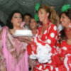 Maria del Monte celebra su cumpleaños en la Feria de Abril