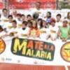 Fernando Romay visitó el stand de 'Mate a la Malaria' en el Basket Square 