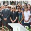 ROCIO CARRASCO CON SUS HERMANOS INAUGURÓ EL MAUSOLEO DE SU MADRE EN CHIPIONA