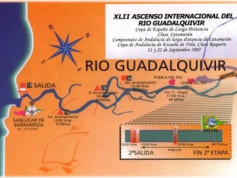 MAS DE 120 REGATISTAS Y 50 EMBARCACIONES, EN EL ASCENSO INTERNACIONAL DEL GUADALQUIVIR
