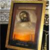 Cartel cincuentenario de la Hermandad del Santo Entierro de Lora del Rio .