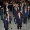 Vía Crucis de San Román, se realizó en el interior de la parroquia, la lluvia continuada, impidió la salida por las calles. Hubo una sentida oración por el eterno descanso del alma de nuestro hermano Antonio Moreno Bermúdez.