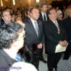 Visitan los pasos de la Hdad. Sacramental Los Gitanos: S.E.R. El Sr. Cardenal Amigo, la Excma. Sra. Duquesa de Alba, El Excmo. Sr. Alcalde D. Alfredo Sánchez Monteserín.