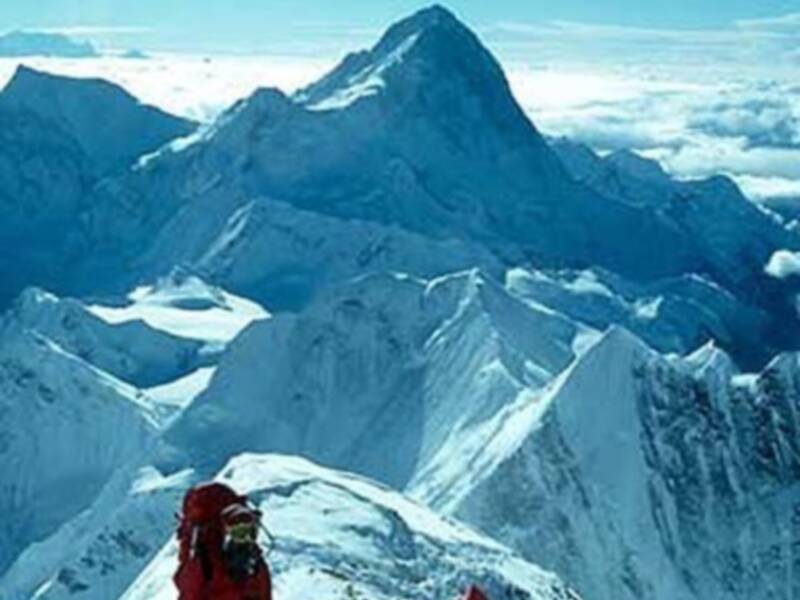 La cumbre del Makalu entre ceja y ceja
