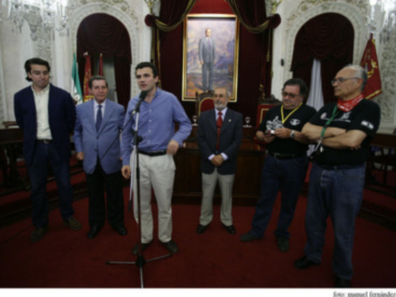 Recepción a los participantes del 75 Aniversario del Motoclub Cádiz