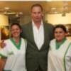 Bertín Osborne contento junto a su hija Alejandra por la mejoría de su hijo