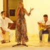 Paz Alarcon canto al grupo Triana en una Fiesta de Verano en el Hotel Al Sur de Chipiona  