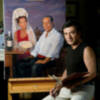 Homenaje al pintor malagueño Antonio Montiel en el Real de la Feria de Málaga