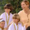 Miranda con sus cuatro hijos fue por primera vez a un concierto de Julio en el Puerto de Santa María