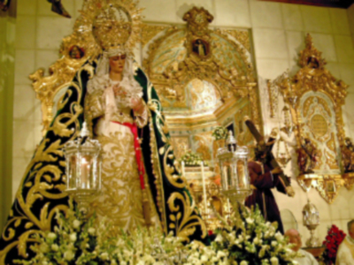 Próximo lunes día 8 de septiembre la Hdad. Sacramental Los Gitanos celebrará Función Solemne en honor y gloria de María Stma. de las Angustias Coronada.