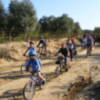 Más de un centenar de niños participó en la XII Marcha Cicloturista Infantil de Gines 