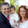 Agustín Bravo y su esposa Susana, bautizan a su hija Alejandra
