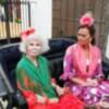 La Duquesa de Alba se viste de flamenca en la Feria de Abril