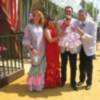 Agustín Bravo disfrutó de la primera feria en familia con su hija