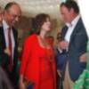 Ana Rosa Quintana con su marido y Bertín Osborne con Fabiola, disfrutaron juntos de la feria