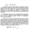 Carta de apoyo del Rey Juan Carlos I a la candidatura de España para el mundial 2014 de baloncesto