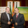 LOS PRESIDENTES DE LAS DIPUTACIONES DE SEVILLA Y BADAJOZ HAN FIRMADO HOY UN ACUERDO MARCO DE COLABORACIÓN EN LA CASA DE LA PROVINCIA
