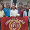 José Luis Sáez visita la concentración de la Selección en San Fernando