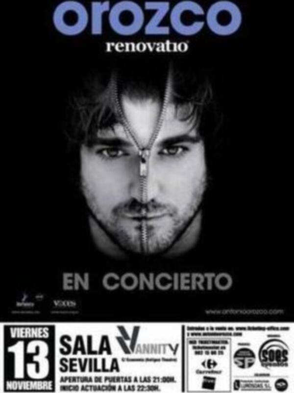 Orozco inicia en Sevilla el 13 de noviembre su Renovatio Tour