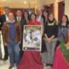 Mario Reyes, Isabel Fayos y Reyes Gallardo, presentados como  Reyes Magos de Chipiona 2010.Paz Alarcon paje de Melchor.