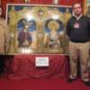 Retablo cerámico con las imágenes de Ntro. Padre Jesús Cautivo y Ntra. Sra. de los Dolores, titulares de la Hdad. del Cautivo de Chipiona
