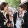 La Duquesa de Alba acompañada de Ana Abascal en la misa por Guillermo Luca de Tena en Sevilla