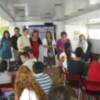 Un autobús  para la  conciliación de la vida familiar y laboral  visita Chipiona
