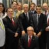 Javier Arenas y Juan Ignacio Zoido se reunieron en Antequera con los decanos de los colegios de abogados de Andalucia, entre ellos el de Sevilla, Jose Joaquin Gallardo.