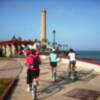 Comenzaron las visitas guiadas por Chipiona en bicicleta