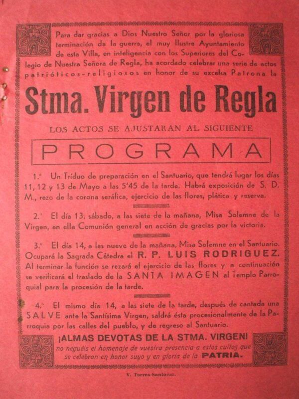 Prcesiones Extraordinarias de la Virgen de Regla(Segunda Parte)*