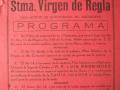 Programa festivo en honor a la Stma. Virgen de Regla, incluyendo actos religiosos y devocionales.