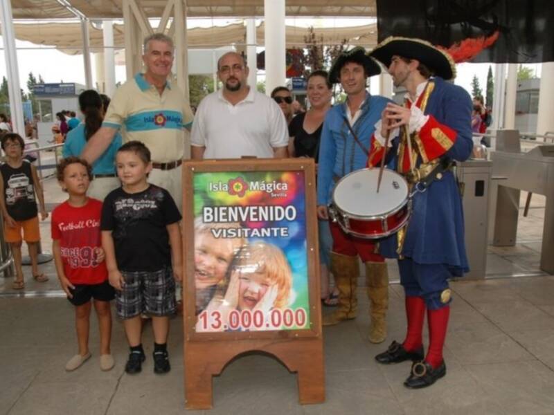 Isla mágica ha recibido hoy a su visitante 13 millones