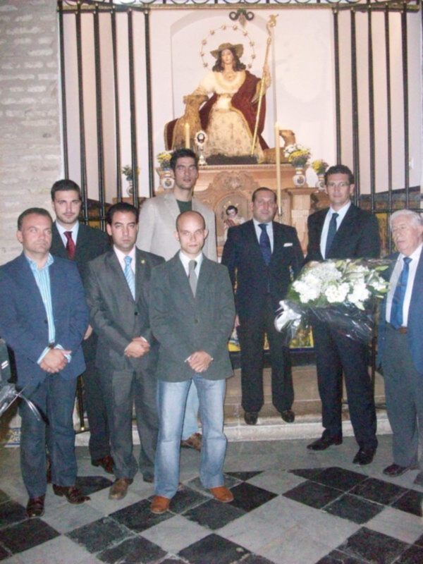 El Cajasol cumplimenta su ofrenda a la Divina Pastora de Triana, patrona del Deporte Nacional
