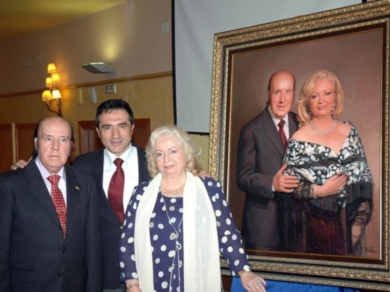 Antonio Montiel inmortaliza las bodas de oro de Chiquito de la Calzada y su esposa