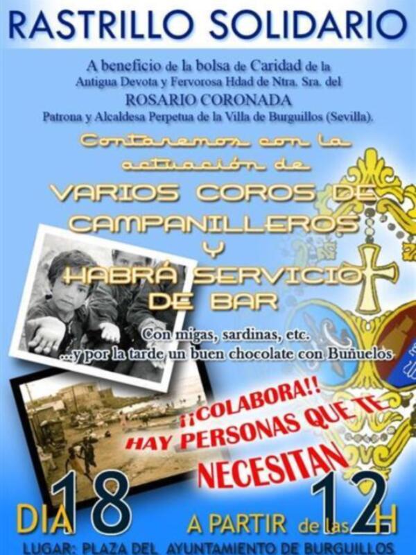 Recaudación de fondos para la bolsa de Caridad de la Hermandad de Nuestra Señora del Rosario Coronada