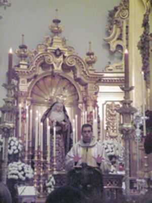 Galería del Quinario del Gran poder en su Basílica de la Plaza de San Lorenzo