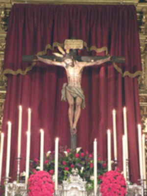 Galería del altar de Quinario en honor del Stmo Cristo de la Vera+cruz de la Algaba