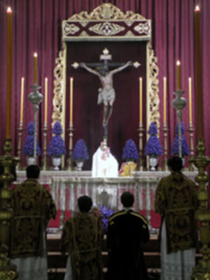 Galería del Altar de Quinario en Honor al Cristo de Burgo de la ciudad de Sevilla